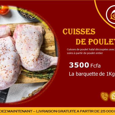 Cuisses de poulet( 3500/Kg)